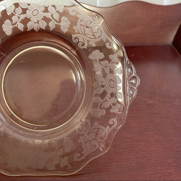 Vintage 1930s Cambridge Apple Blossom Yellow One Salad Plate - Picture 11 of 11